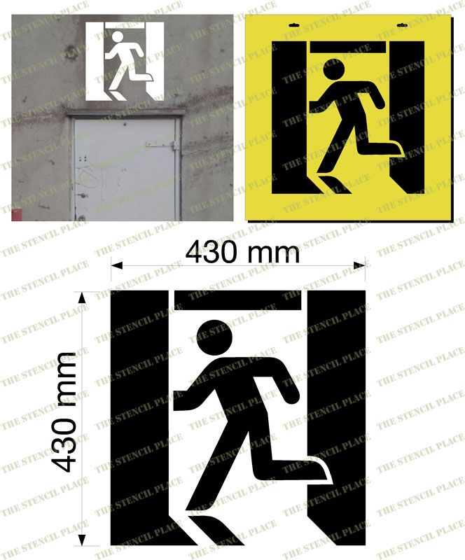 NEW STANDARD EXIT SYMBOL - 1.5mm