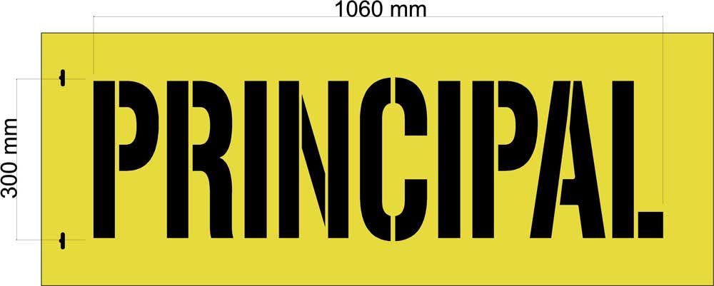 300mm 'PRINCIPAL' STENCIL - 1.5mm