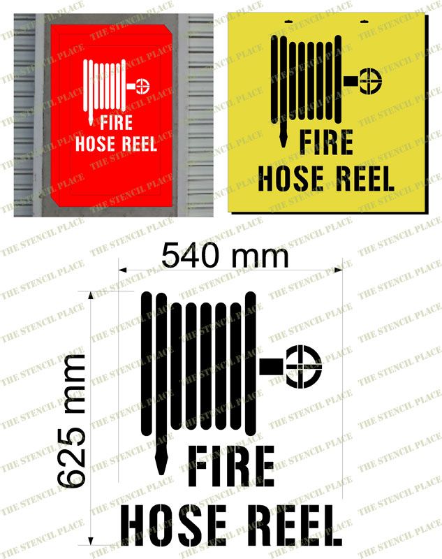 'FIRE HOSE REEL' STENCIL - 1.5mm