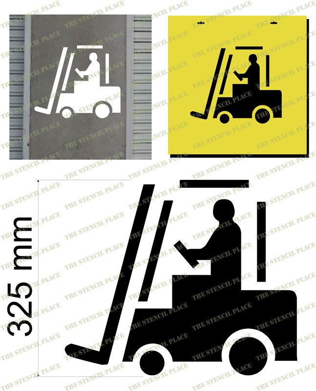 FORKLIFT STENCIL - 1.5mm